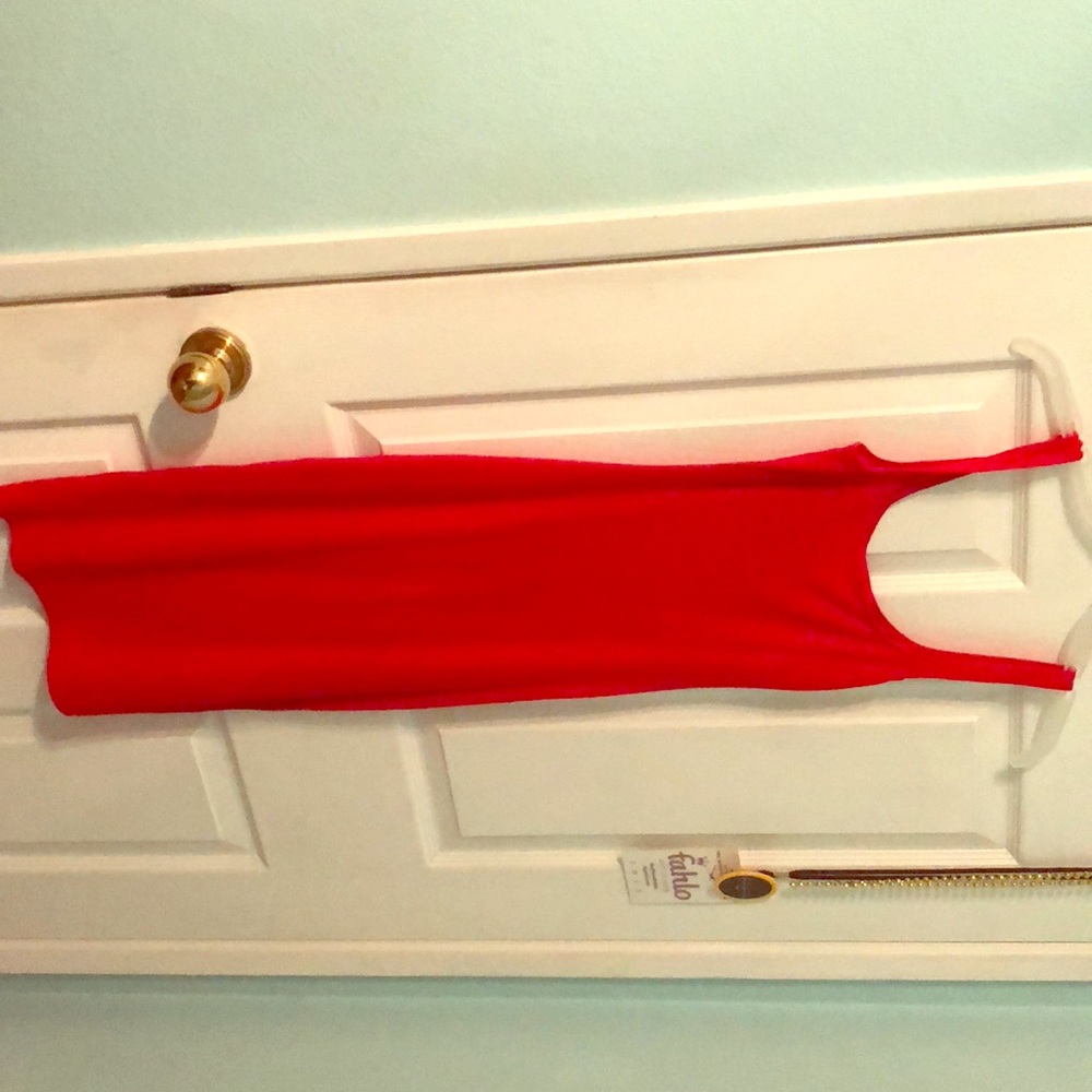 American apparel red dress